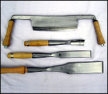 BARR hand forged Slicks, Gouges, Framing Chisels & Drawknives